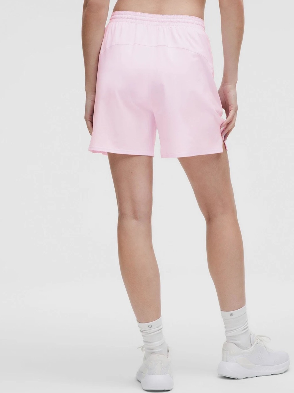 EUC Lululemon Pace Rival High-Rise Short 5". Color Pink Organza. Size 10
